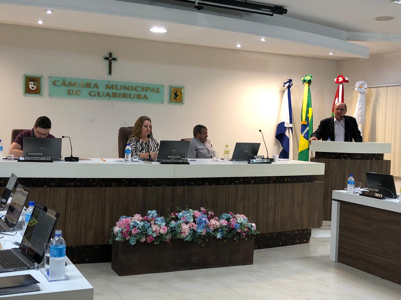 foto materia - Breithaupt apresenta atua&ccedil;&atilde;o e projetos do Sistema Fecom&eacute;rcio SC Sesc/ Senac na C&acirc;mara de Vereadores de Guabiruba