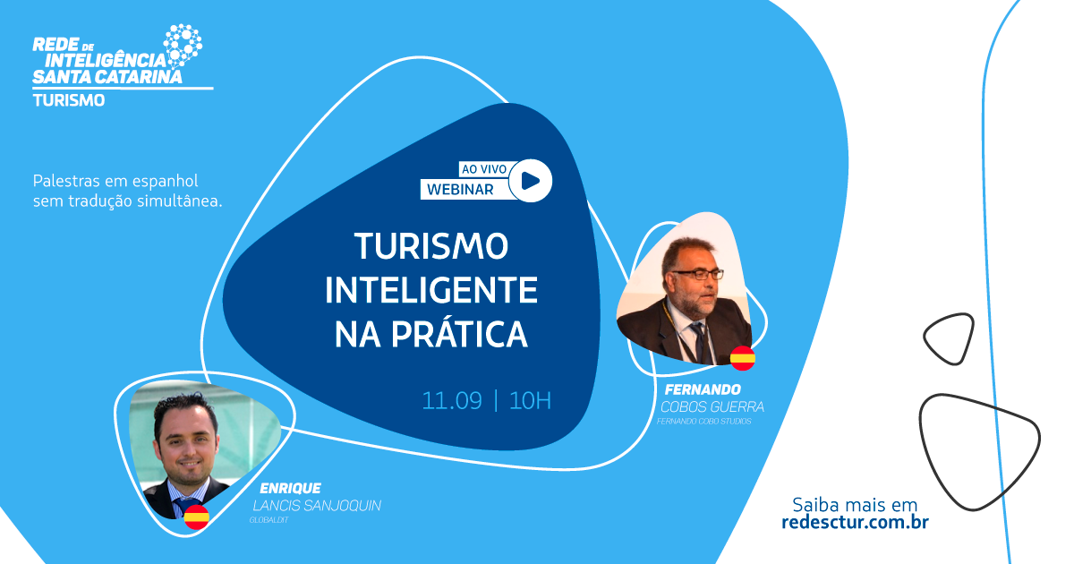 Rede de Inteligência do Turismo promove webinar com especialistas espanhóis Facebook - Rede de Inteligência do Turismo promove webinar com especialistas espanhóis