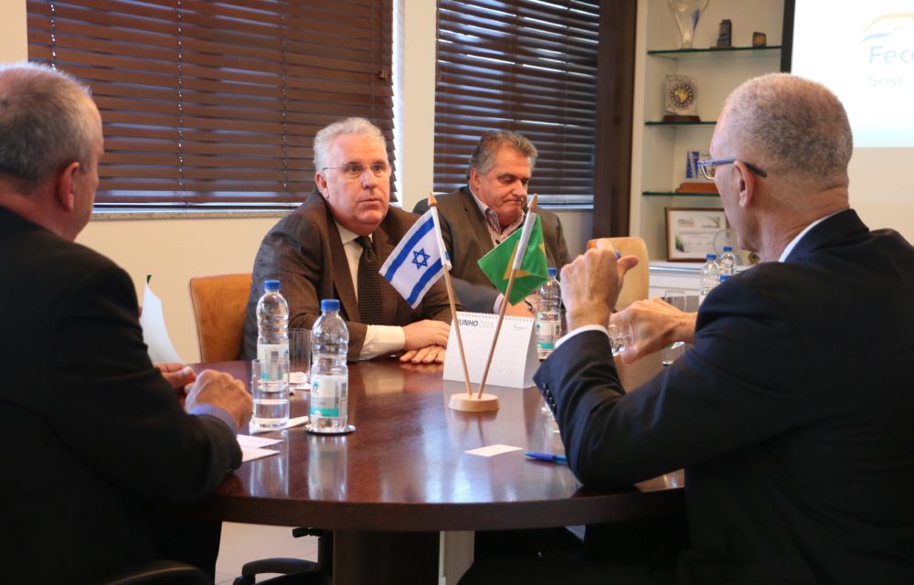 IMG 5991 1000x640 - Diretoria do Sistema Fecom&eacute;rcio SC Sesc|Senac recepciona embaixador de Israel