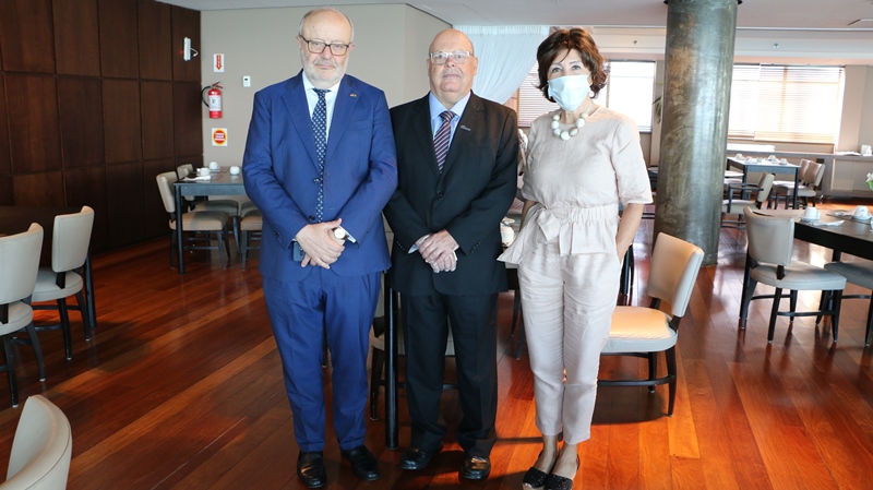 IMG 3938 - Fecom&eacute;rcio SC apresenta potencial econ&ocirc;mico de SC a embaixador da Espanha no Brasil