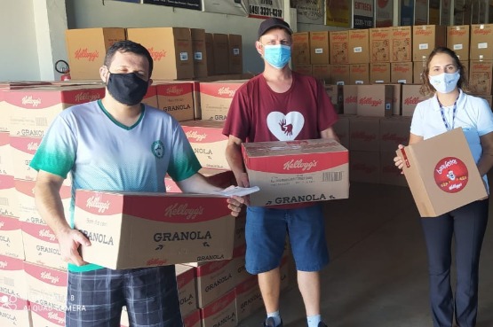 foto chapeco - Mesa Brasil Sesc distribui mais de 3 milh&otilde;es de quilos de alimentos em 2021