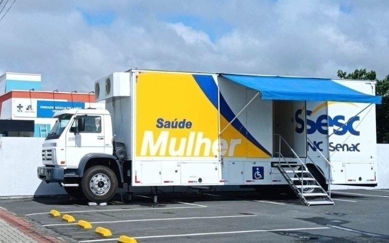 Sesc Saúde Mulher chega a Navegantes carreta saude mulher - Sesc Saúde Mulher chega a Navegantes