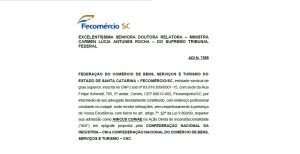 oficio 300x154 - Fecom&eacute;rcio cobra inconstitucionalidade sobre isen&ccedil;&atilde;o de impostos em produtos de importa&ccedil;&atilde;o de at&eacute; U$ 50