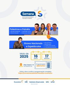 arte semana S 1 240x300 - Programa&ccedil;&atilde;o da Semana S em Chapec&oacute; tem shows nacionais e palestras tem&aacute;ticas